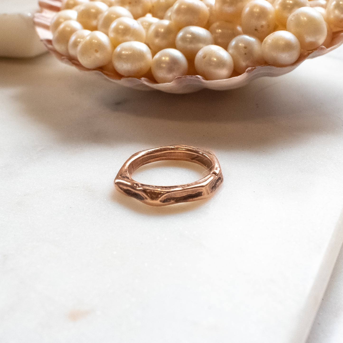 WADE Bronze Textured Rings