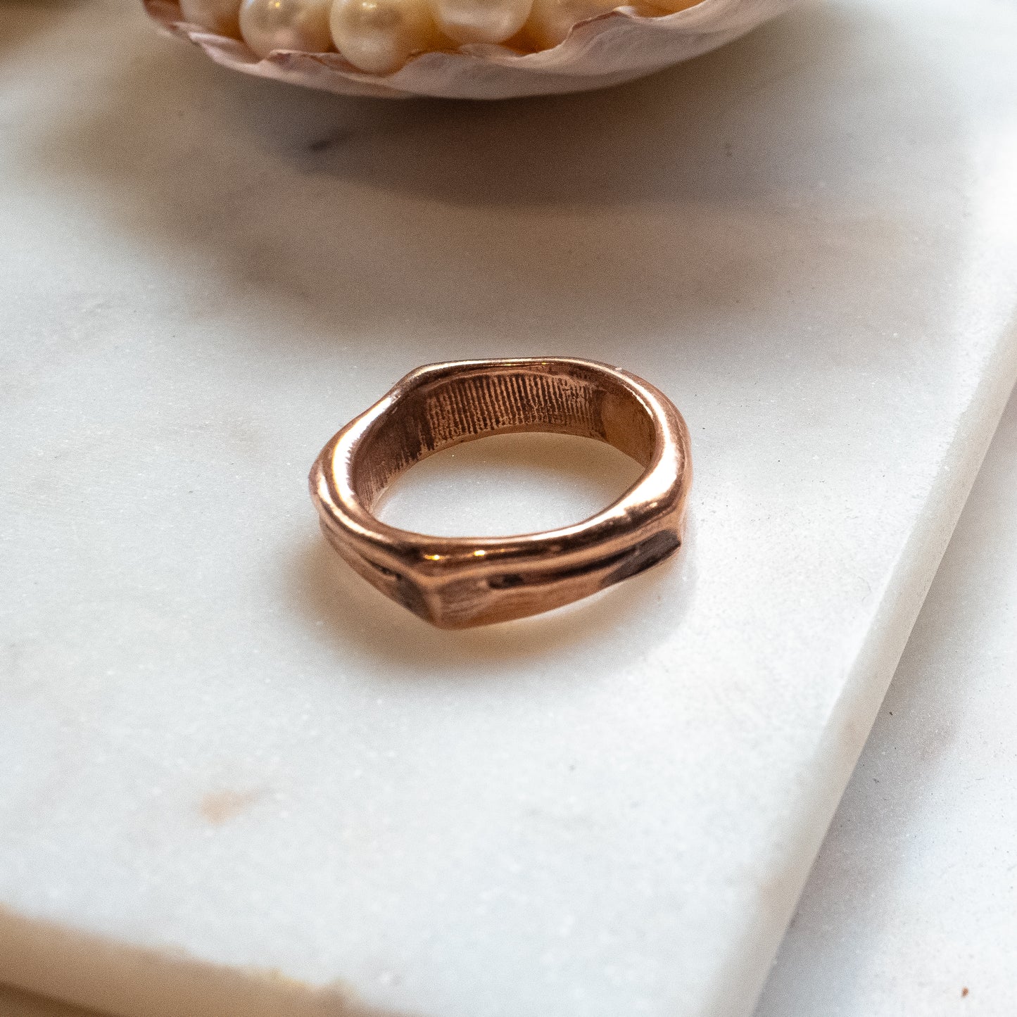 WADE Bronze Textured Rings
