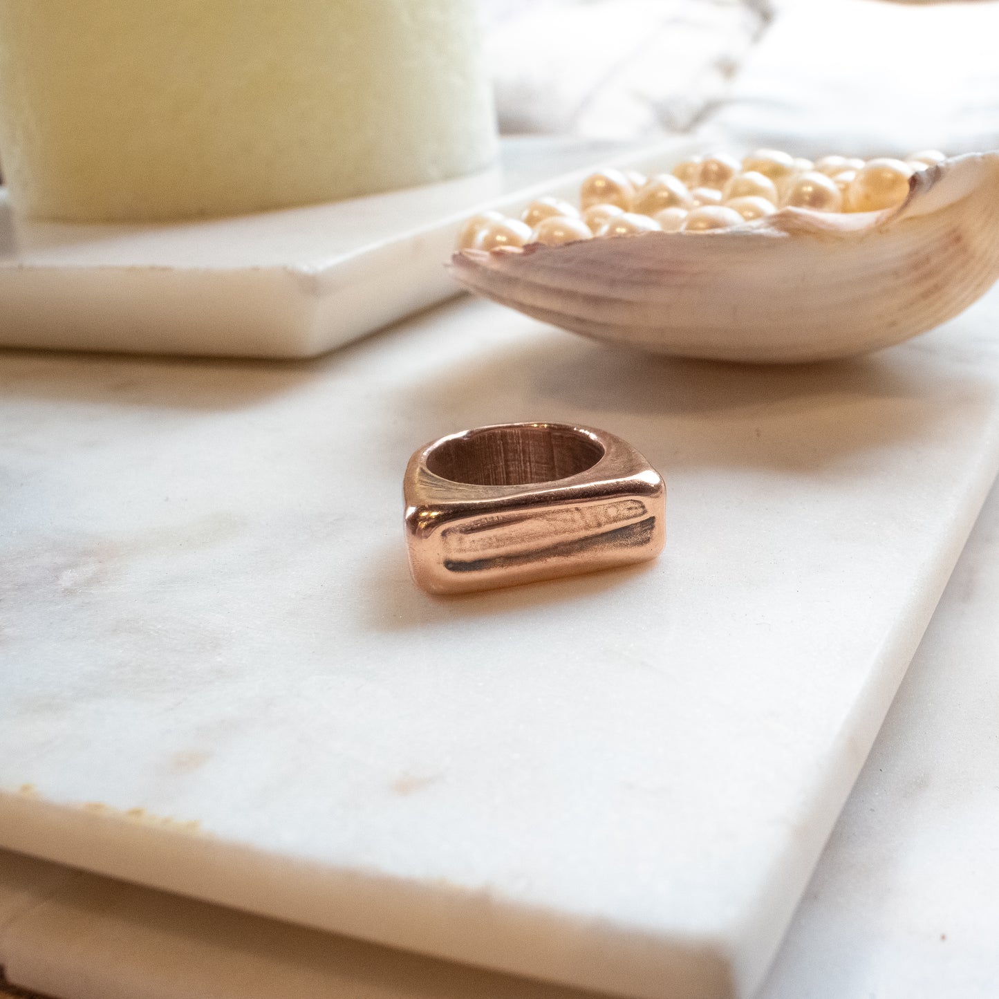 WADE Bronze Textured Rings