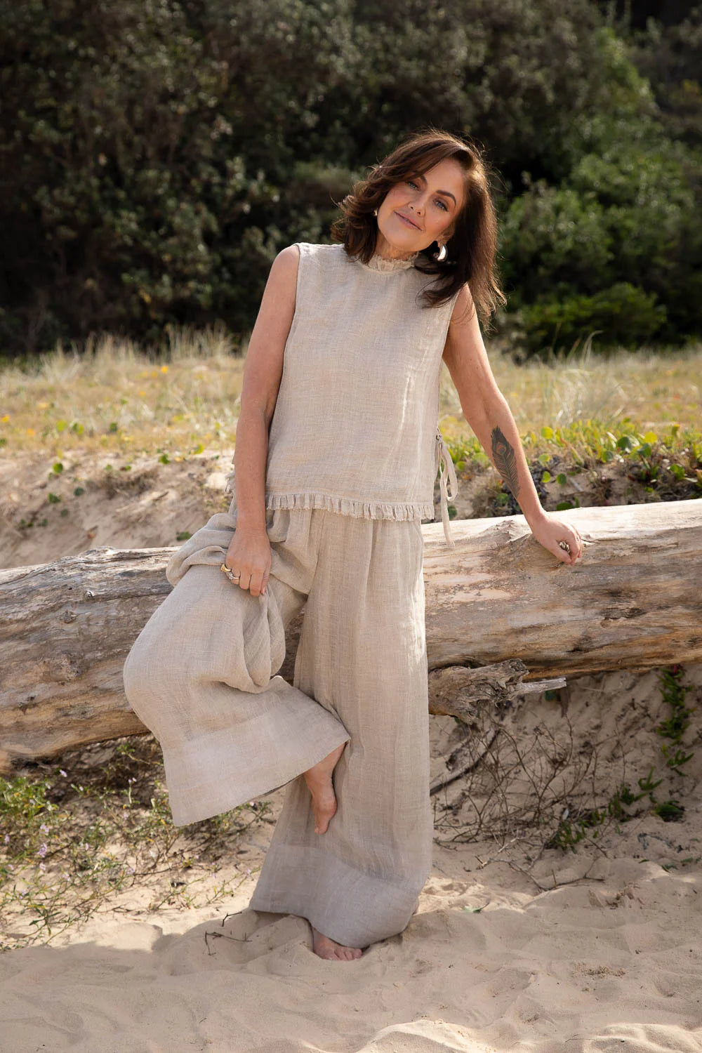 Nadia Linen Top