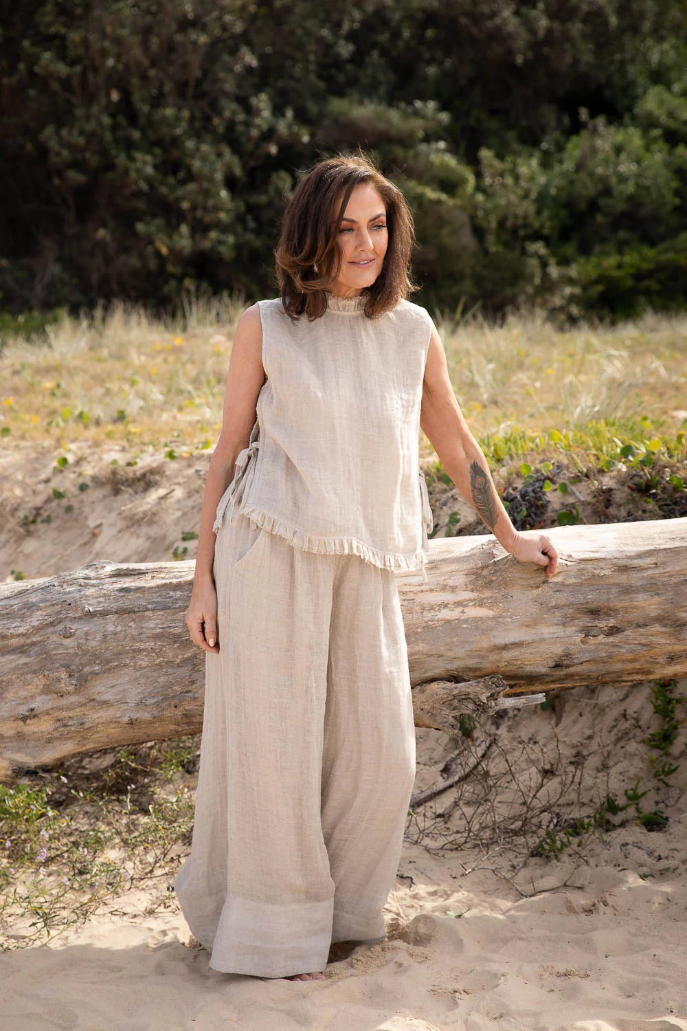 Nadia Linen Top