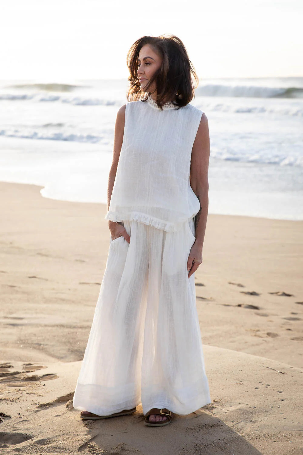 Nadia Linen Top