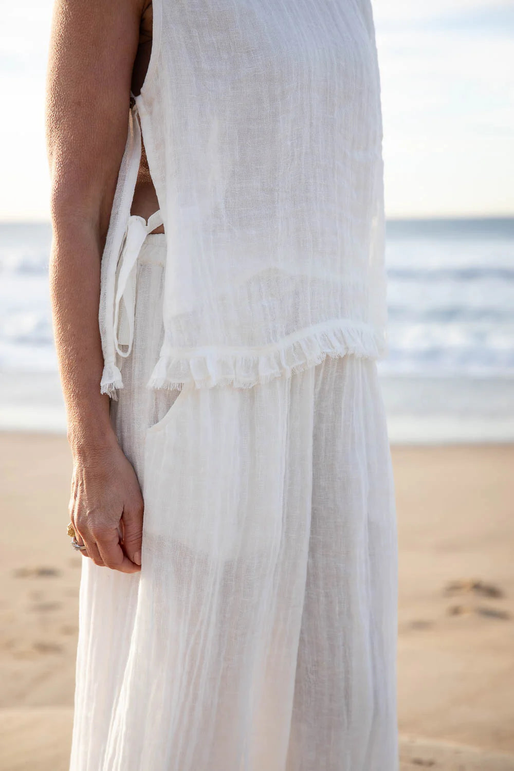 Nadia Linen Top
