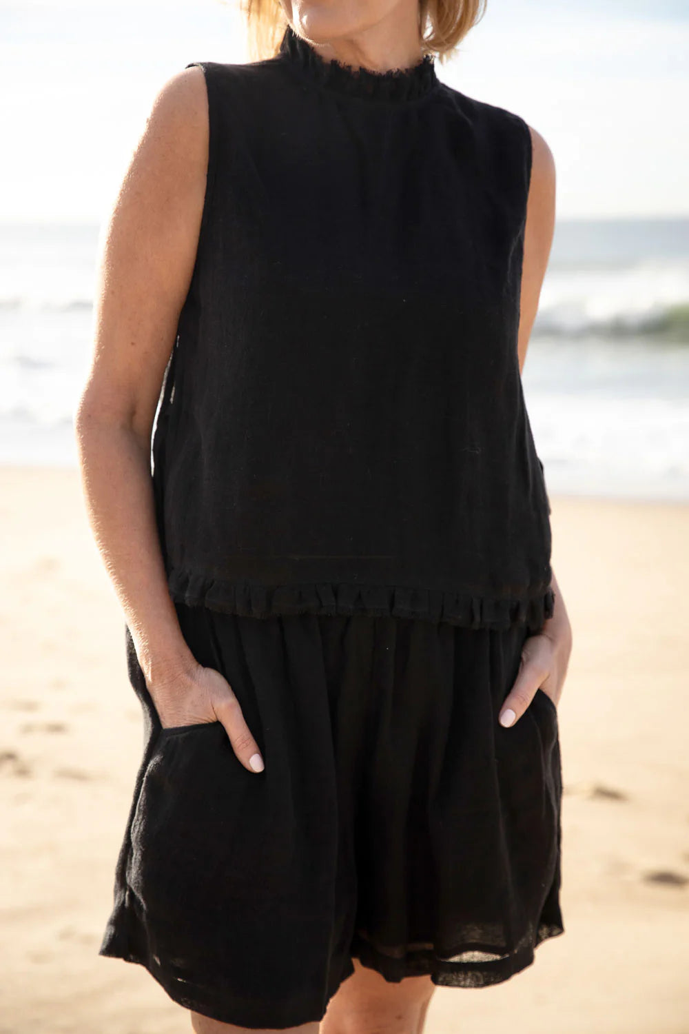 Nadia Linen Top