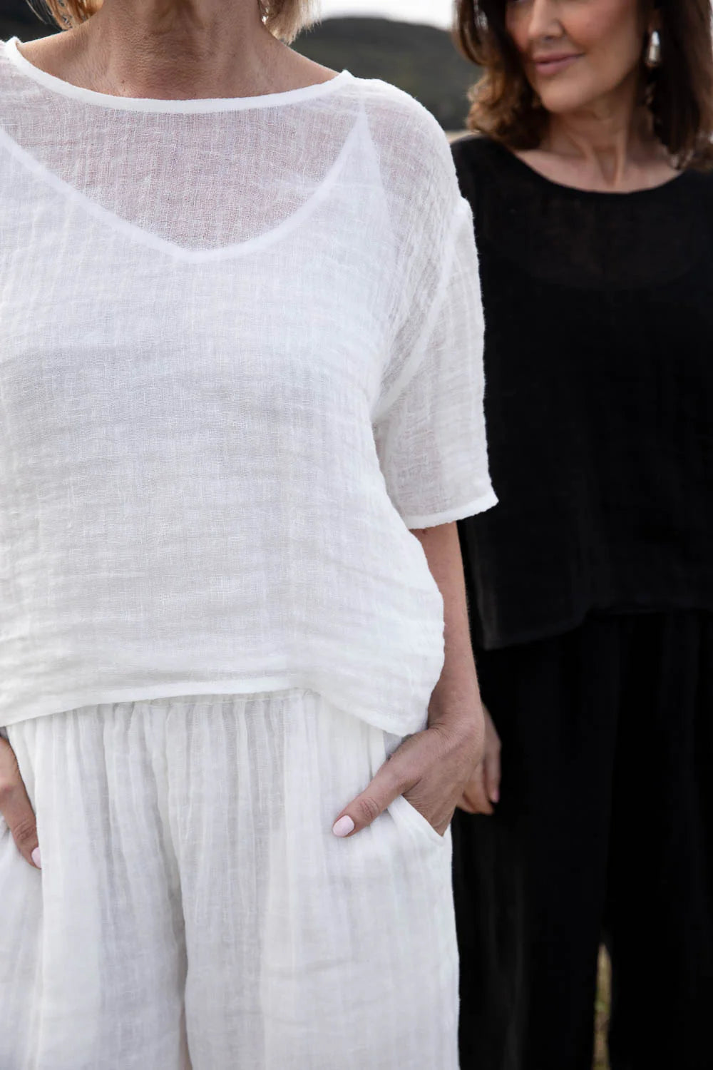 Olivia Linen Top