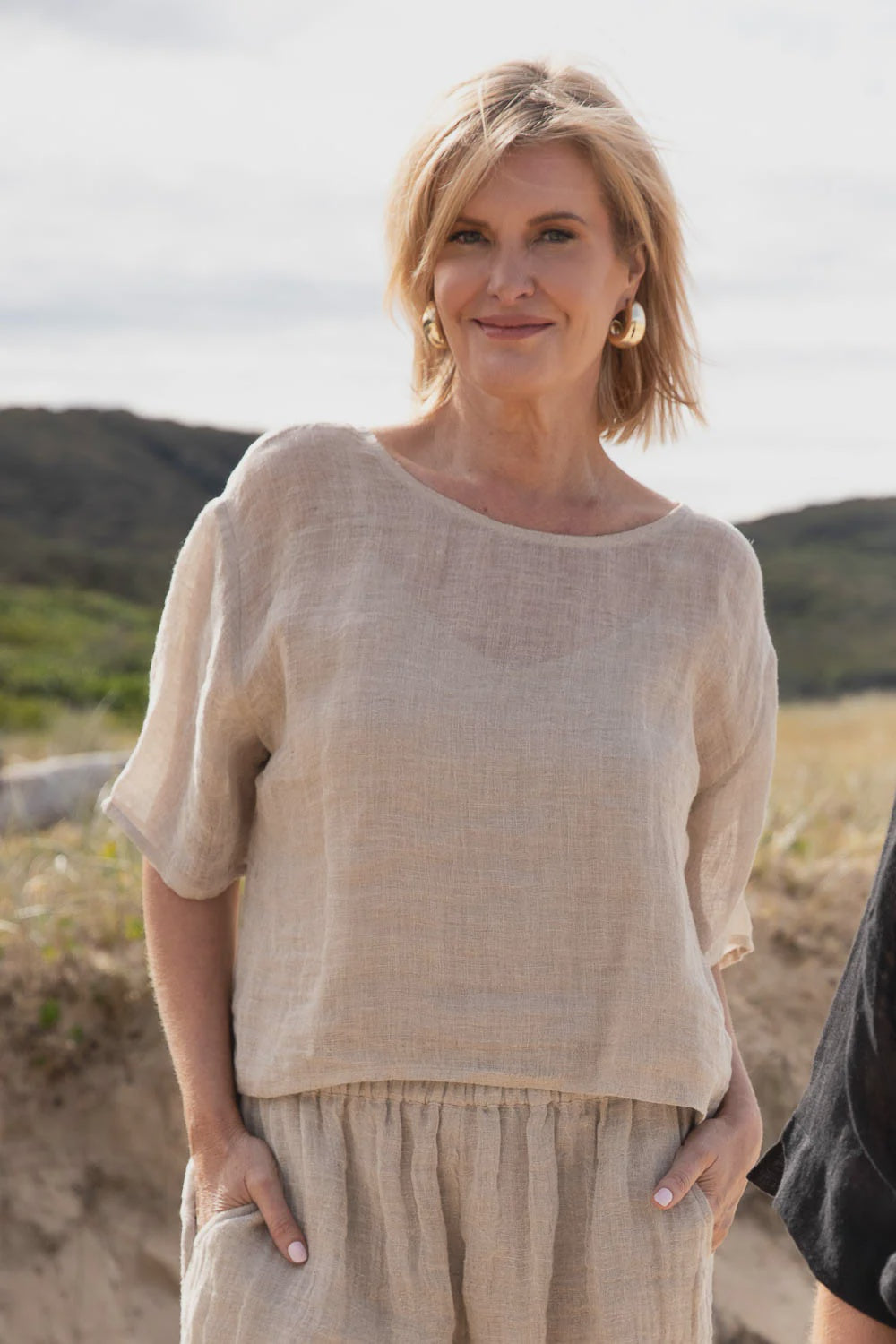 Olivia Linen Top