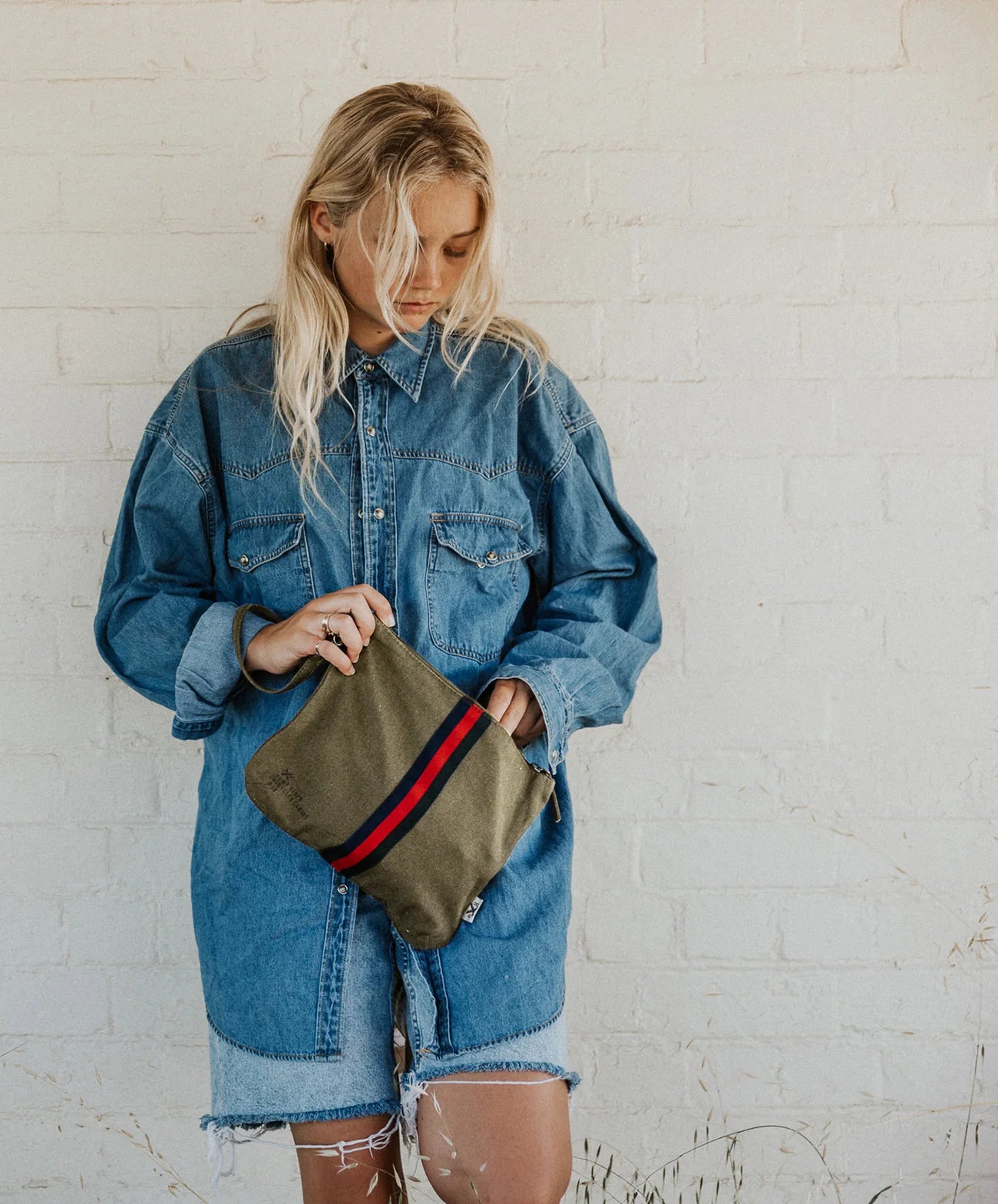 Escapee Clutch Bag with Strap