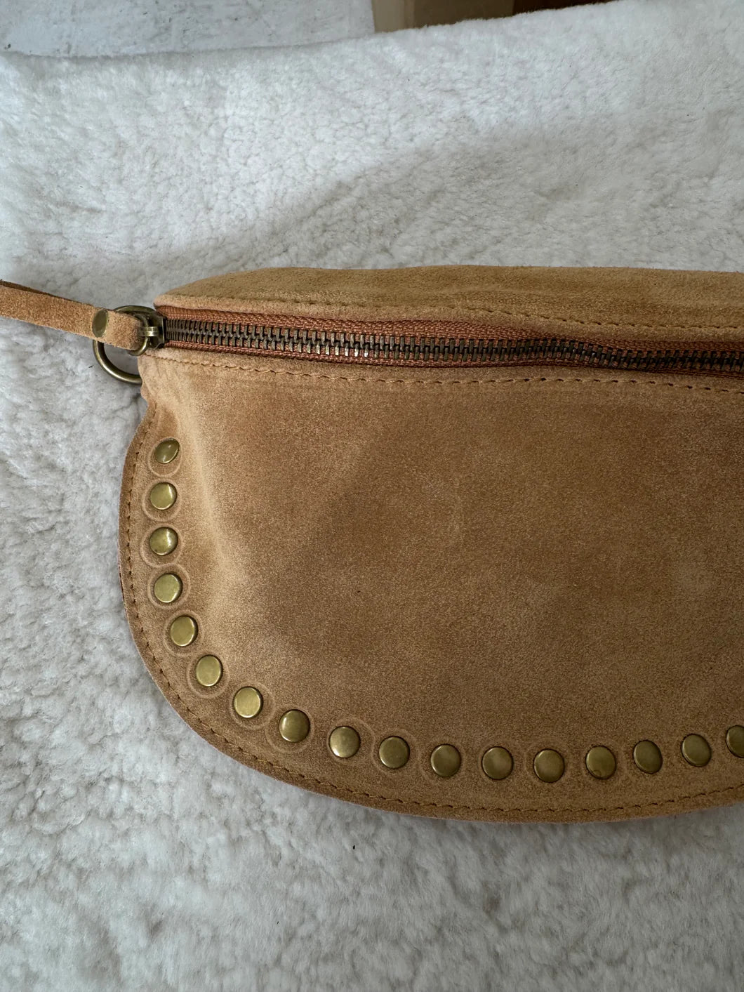 Suede Bumbag with Studs