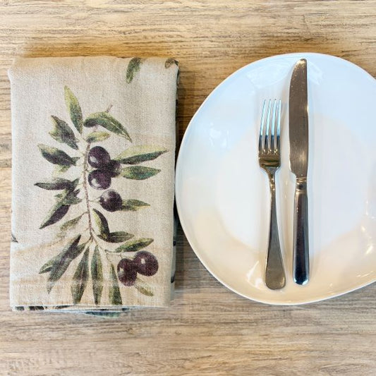 Como Table Linen - Olive