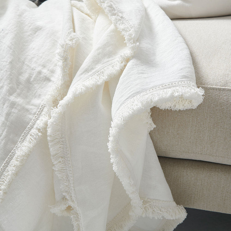 Luca Boho Linen Throw