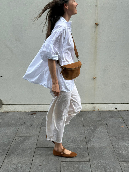 Suede Bumbag with Studs