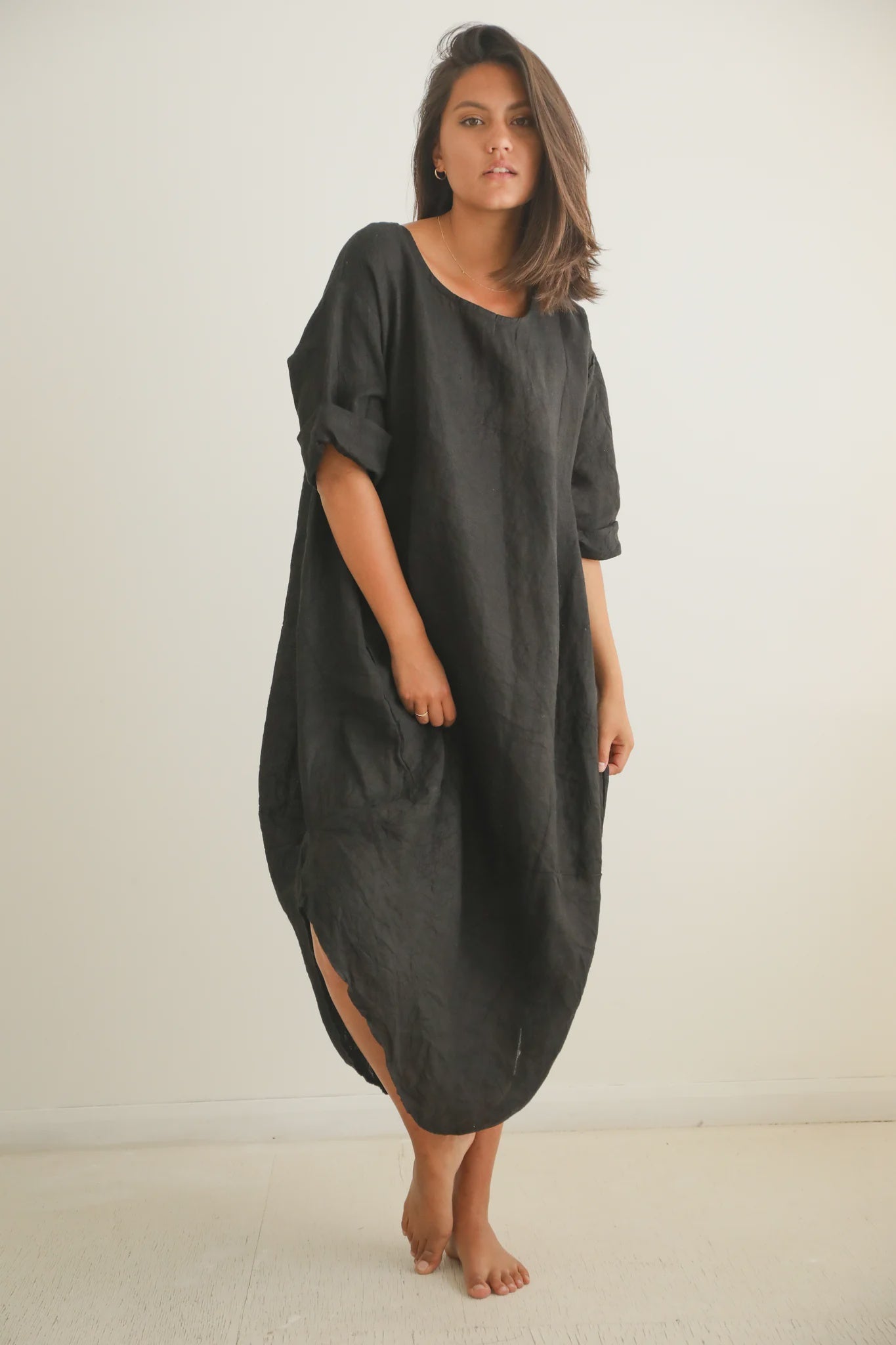 Donald Balloon Linen Dress