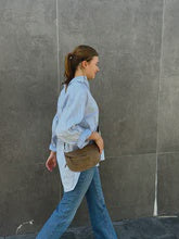 Suede Bumbag with Studs