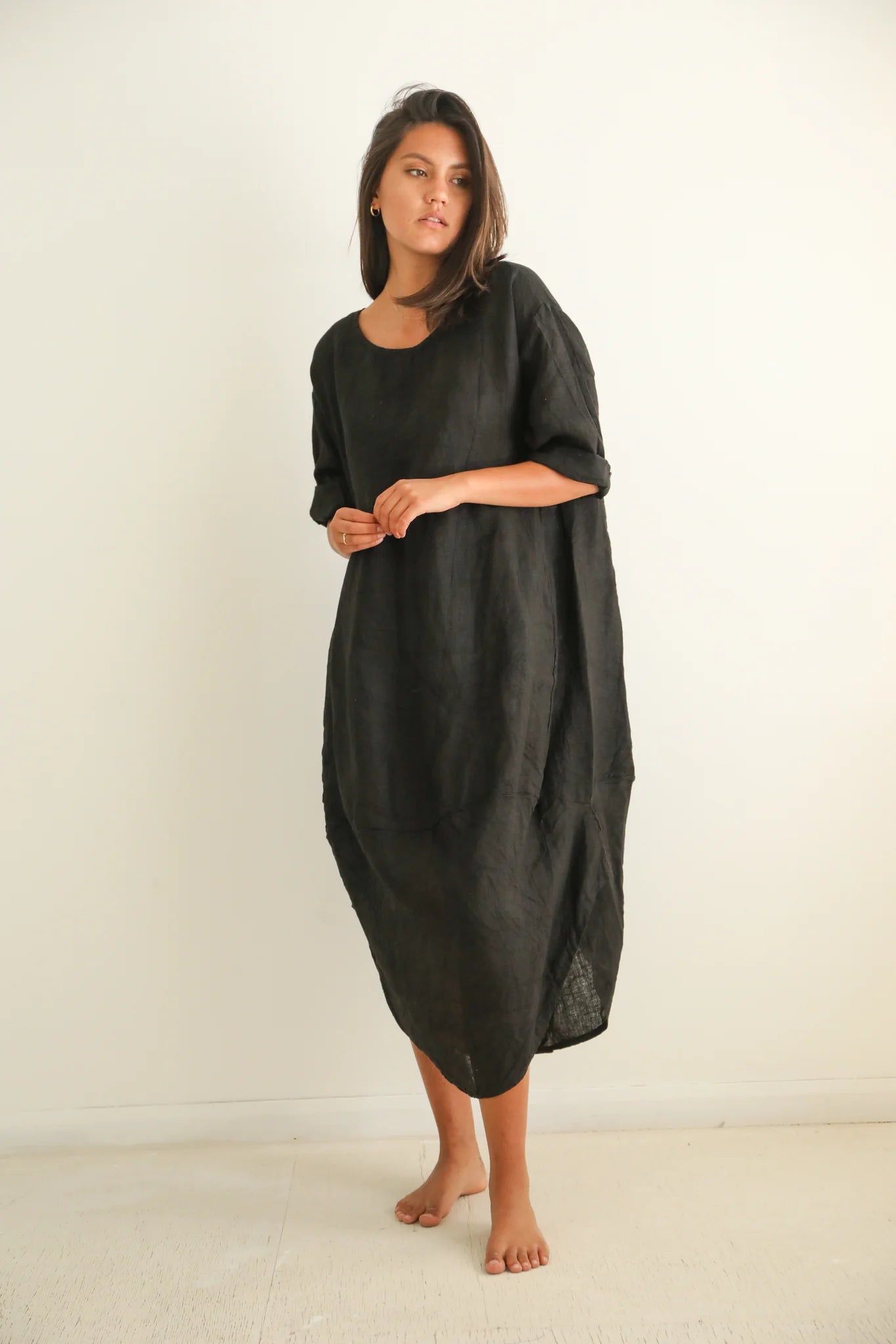 Donald Balloon Linen Dress