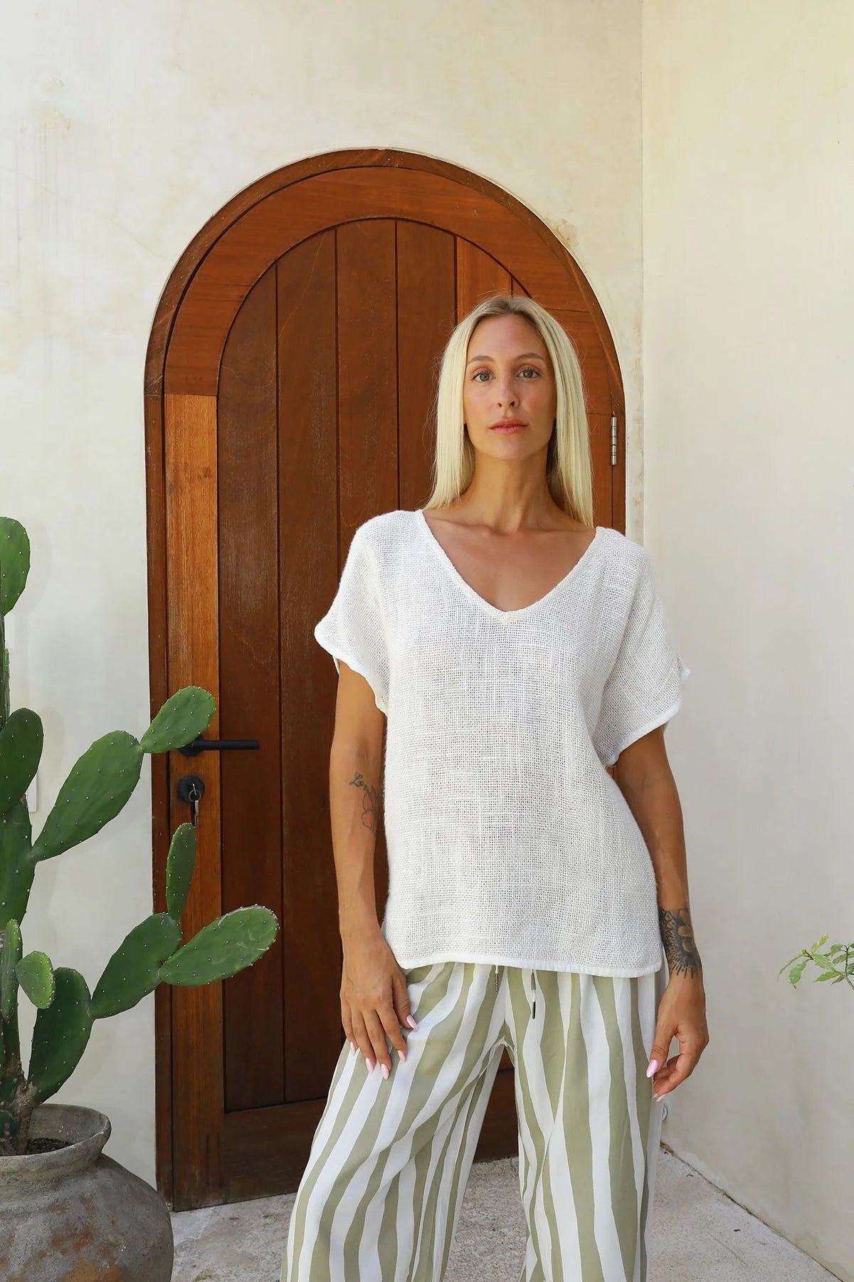 Paris V Neck Top