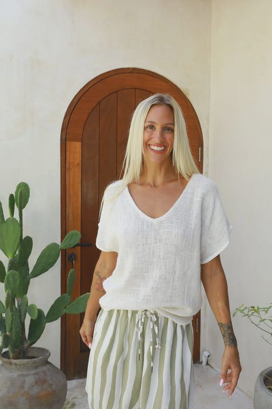Paris V Neck Top