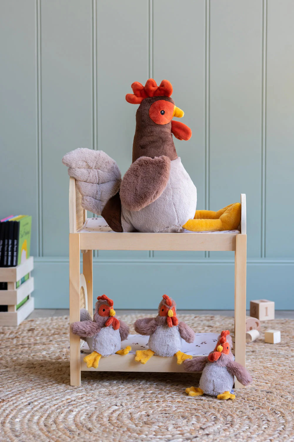 Randy the Rooster and Henrietta the Hen