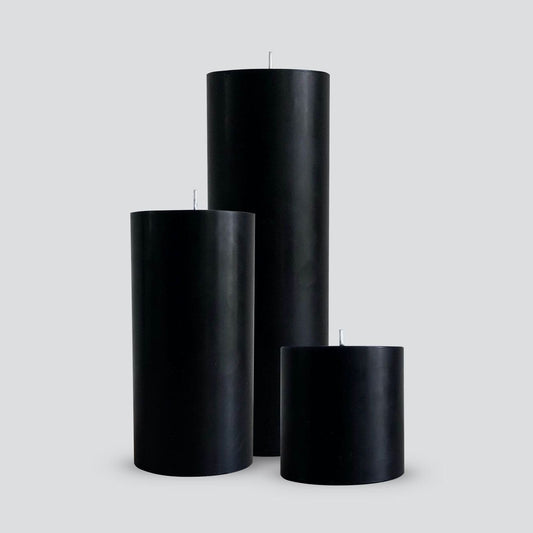 Pillar Candle  - Black