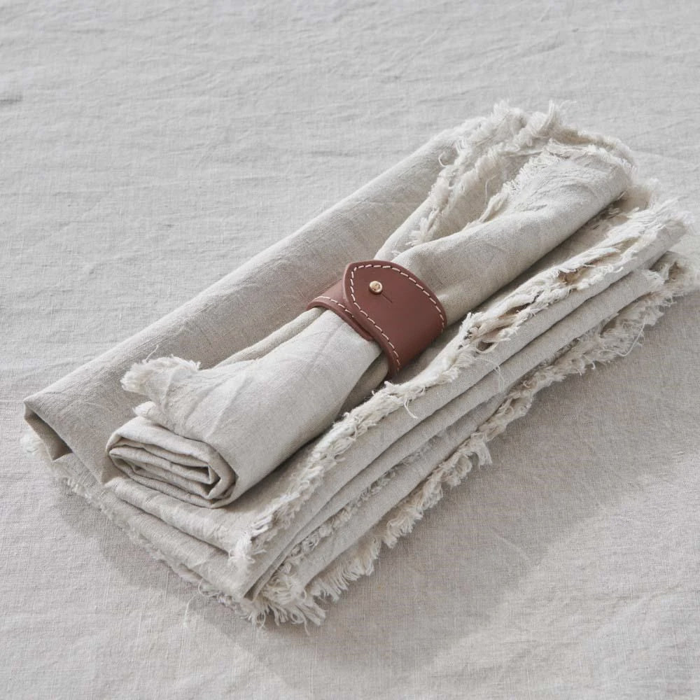 Linen Napkin Set - Natural
