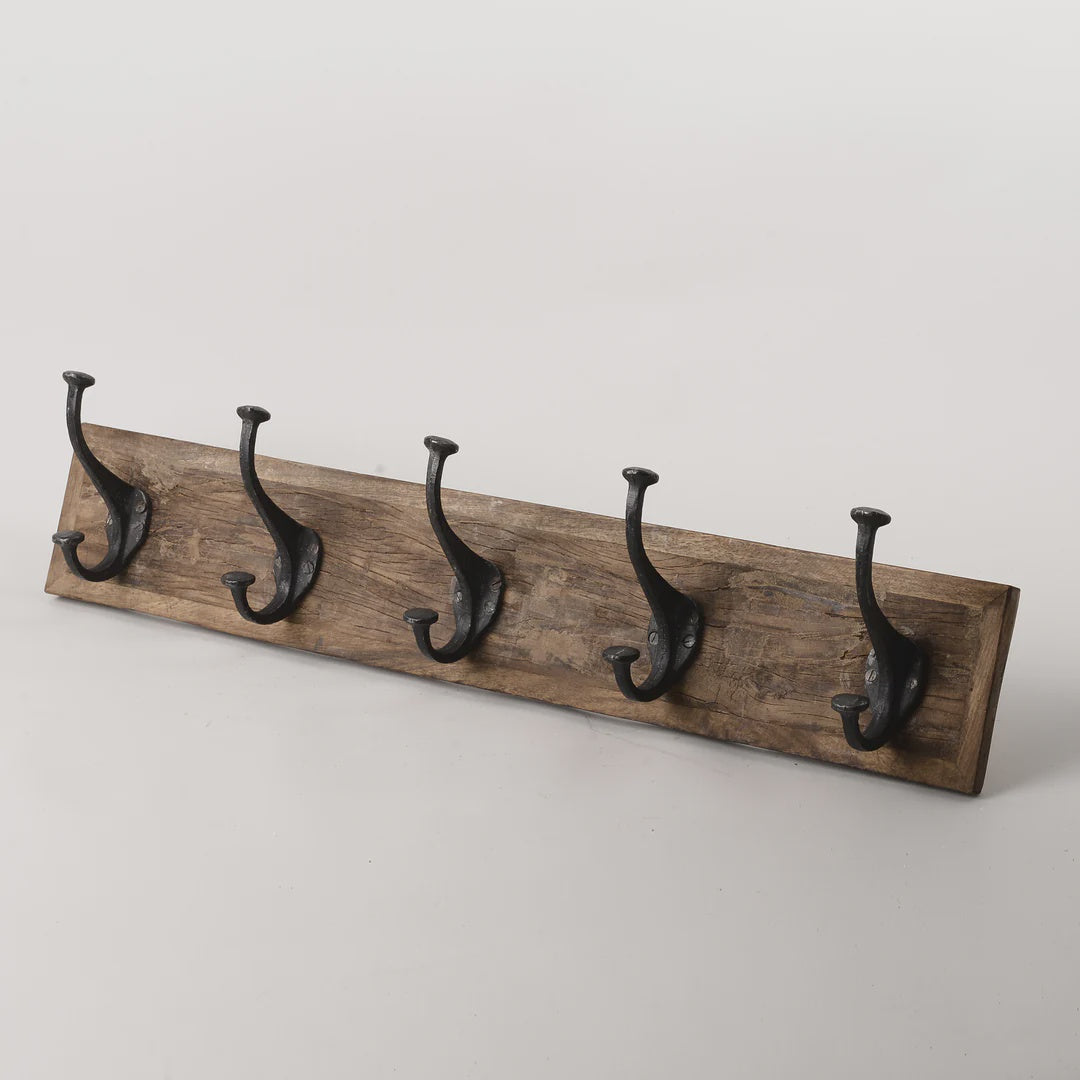 Reclaimed Timber 5 Hook Board