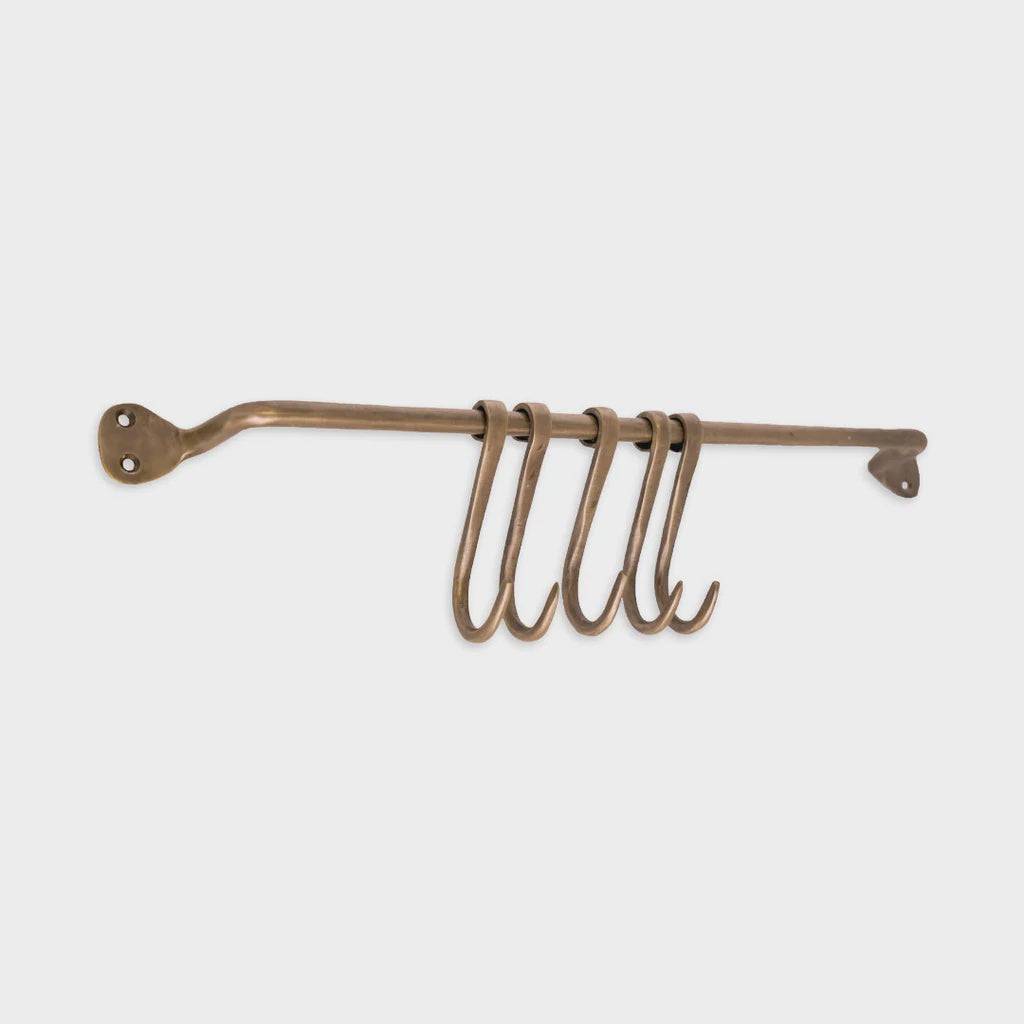 The Society Inc Chandler Rack - Antiqued Brass