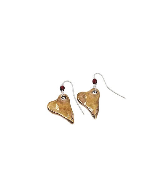 Pesci Che Volano Due Cuori Earrings