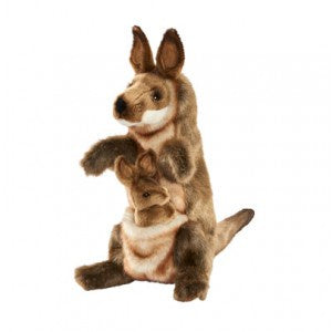 Hansa Kangaroo and Joey Puppet
