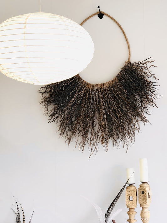 Natural Palm Husk Wall Hanging