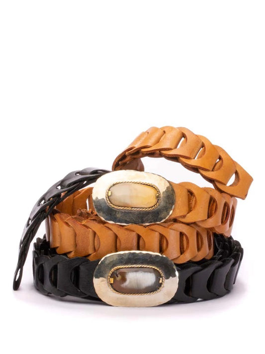 Casablanca Chain Leather Belt