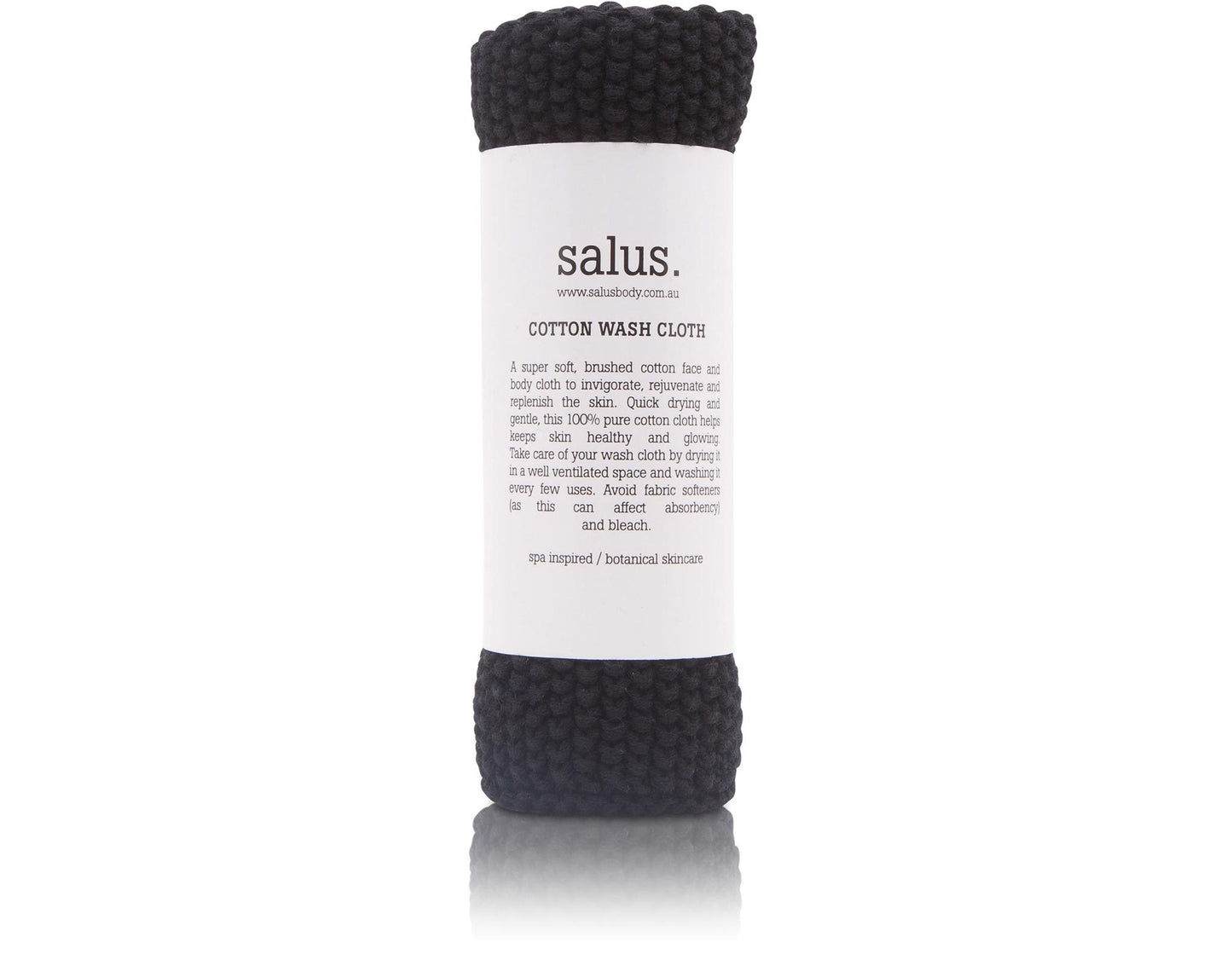 SALUS Cotton Wash Cloth - Black